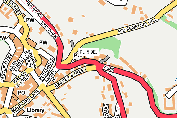 PL15 9EJ map - OS OpenMap – Local (Ordnance Survey)