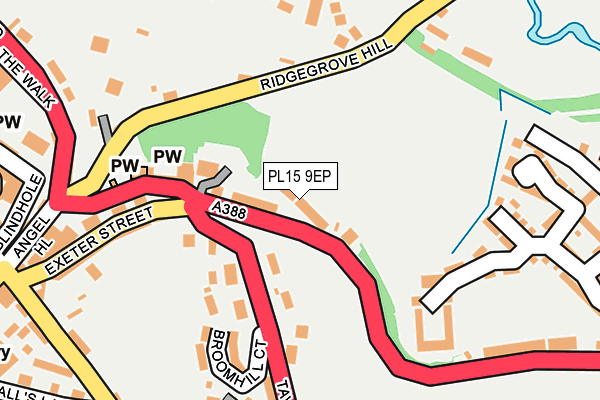 PL15 9EP map - OS OpenMap – Local (Ordnance Survey)