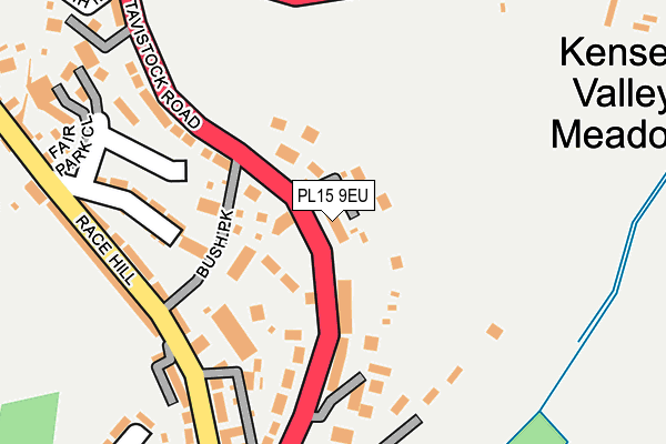 PL15 9EU map - OS OpenMap – Local (Ordnance Survey)