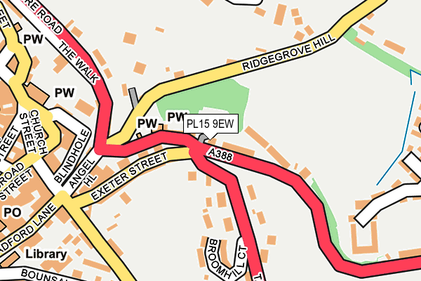 PL15 9EW map - OS OpenMap – Local (Ordnance Survey)