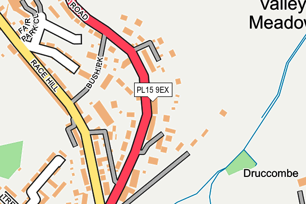 PL15 9EX map - OS OpenMap – Local (Ordnance Survey)