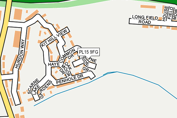 PL15 9FG map - OS OpenMap – Local (Ordnance Survey)