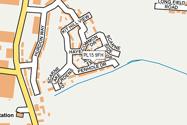 PL15 9FH map - OS OpenMap – Local (Ordnance Survey)