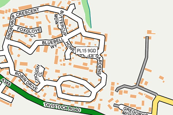 PL15 9GD map - OS OpenMap – Local (Ordnance Survey)