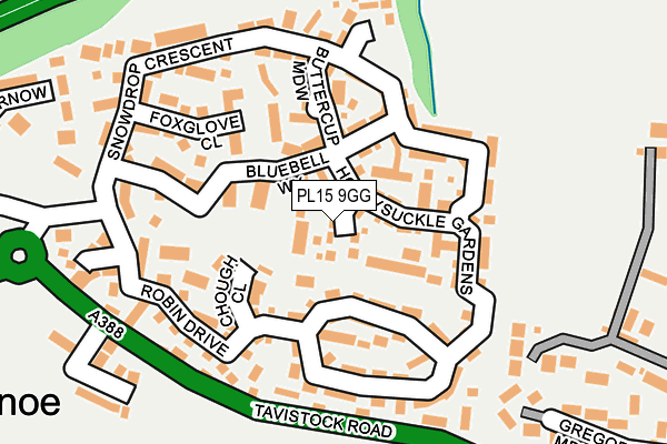 PL15 9GG map - OS OpenMap – Local (Ordnance Survey)