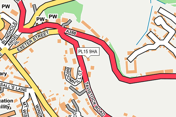 PL15 9HA map - OS OpenMap – Local (Ordnance Survey)