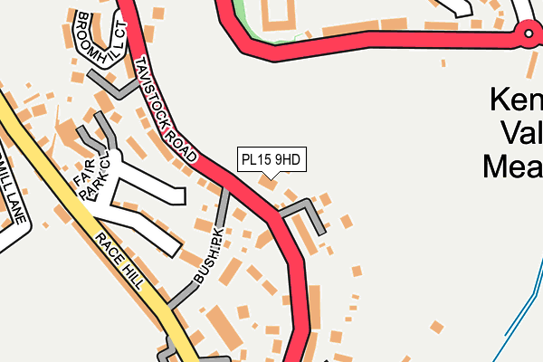 PL15 9HD map - OS OpenMap – Local (Ordnance Survey)