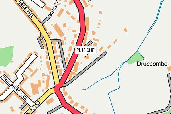 PL15 9HF map - OS OpenMap – Local (Ordnance Survey)