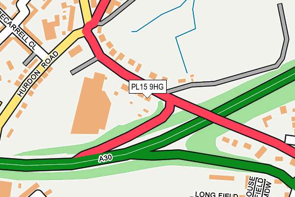 PL15 9HG map - OS OpenMap – Local (Ordnance Survey)