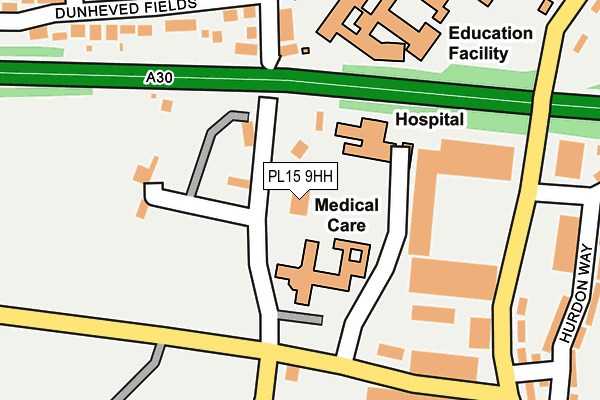 PL15 9HH map - OS OpenMap – Local (Ordnance Survey)