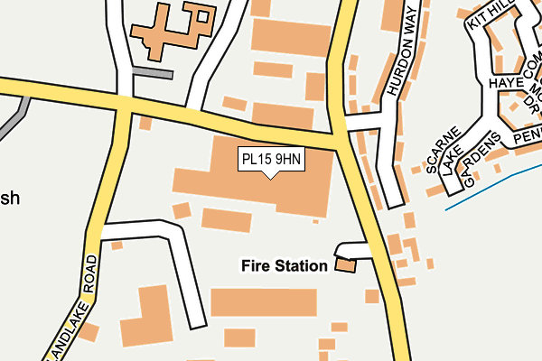 PL15 9HN map - OS OpenMap – Local (Ordnance Survey)