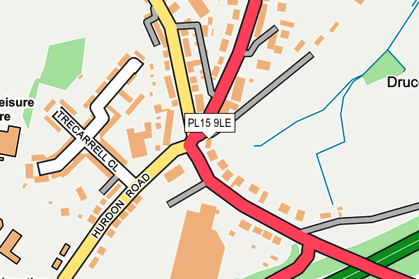 PL15 9LE map - OS OpenMap – Local (Ordnance Survey)