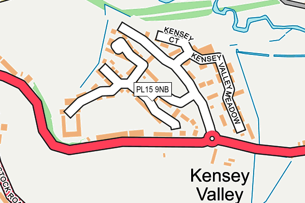 PL15 9NB map - OS OpenMap – Local (Ordnance Survey)