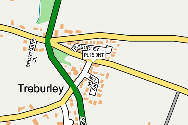 PL15 9NT map - OS OpenMap – Local (Ordnance Survey)