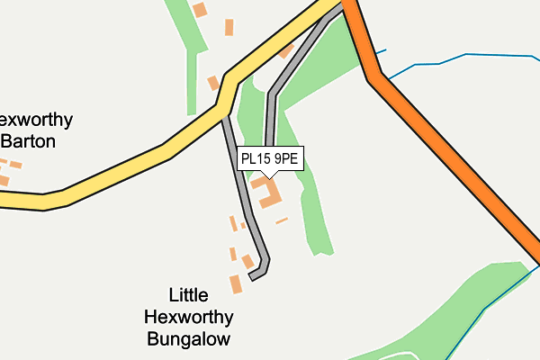 PL15 9PE map - OS OpenMap – Local (Ordnance Survey)