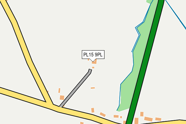 PL15 9PL map - OS OpenMap – Local (Ordnance Survey)