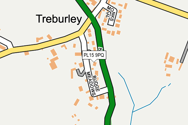PL15 9PQ map - OS OpenMap – Local (Ordnance Survey)