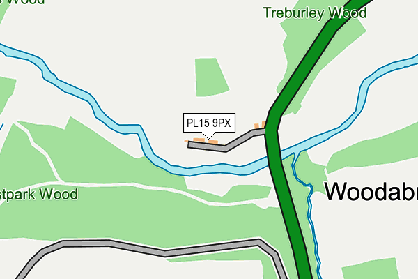 PL15 9PX map - OS OpenMap – Local (Ordnance Survey)