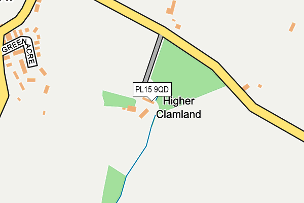 PL15 9QD map - OS OpenMap – Local (Ordnance Survey)