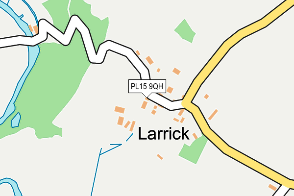 PL15 9QH map - OS OpenMap – Local (Ordnance Survey)