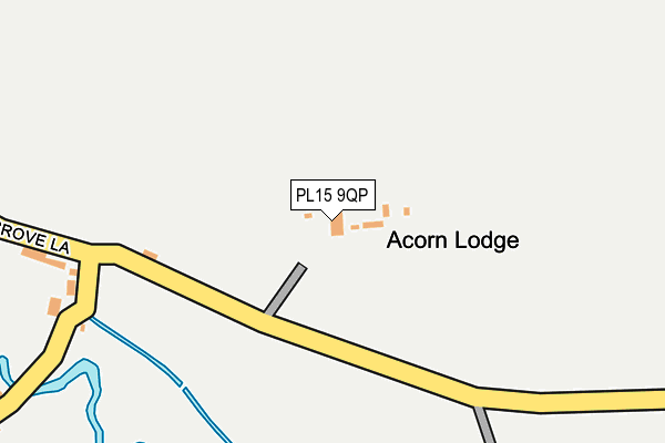 PL15 9QP map - OS OpenMap – Local (Ordnance Survey)