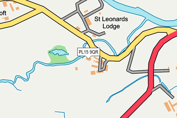 PL15 9QR map - OS OpenMap – Local (Ordnance Survey)