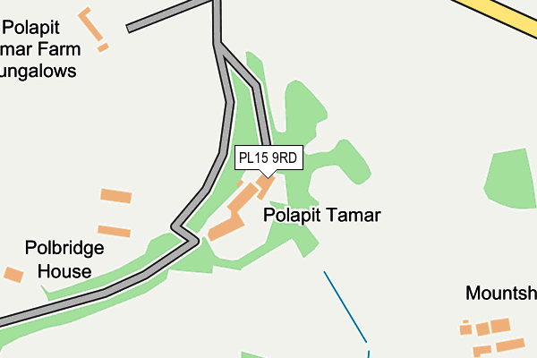 PL15 9RD map - OS OpenMap – Local (Ordnance Survey)