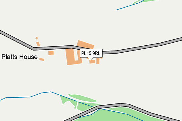 PL15 9RL map - OS OpenMap – Local (Ordnance Survey)