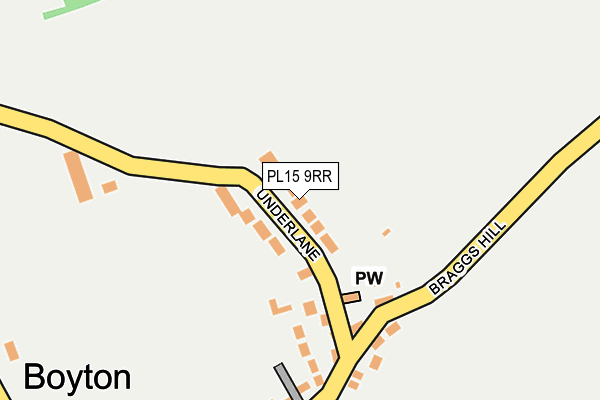 PL15 9RR map - OS OpenMap – Local (Ordnance Survey)