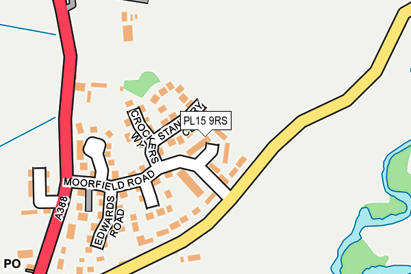 PL15 9RS map - OS OpenMap – Local (Ordnance Survey)