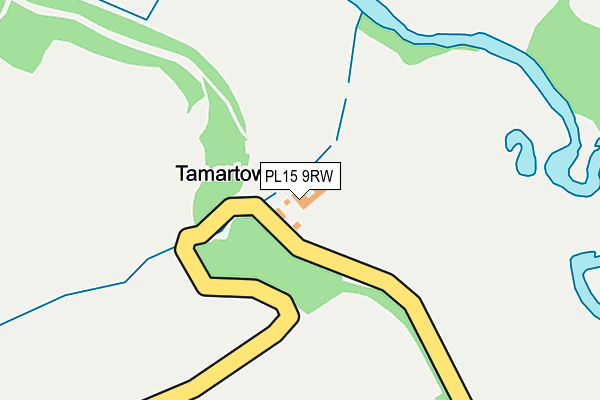 PL15 9RW map - OS OpenMap – Local (Ordnance Survey)