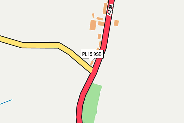PL15 9SB map - OS OpenMap – Local (Ordnance Survey)