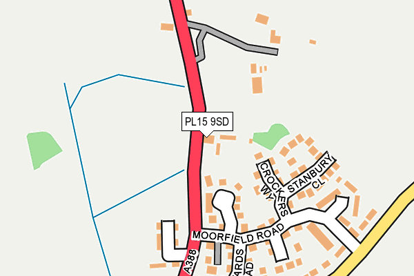 PL15 9SD map - OS OpenMap – Local (Ordnance Survey)