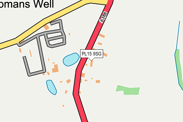 PL15 9SG map - OS OpenMap – Local (Ordnance Survey)