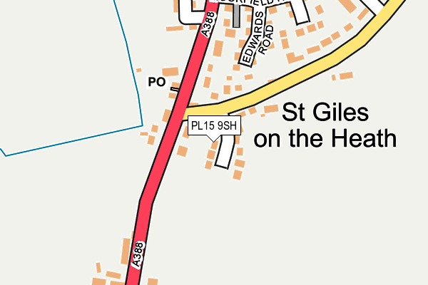 PL15 9SH map - OS OpenMap – Local (Ordnance Survey)