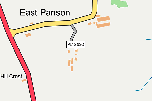 PL15 9SQ map - OS OpenMap – Local (Ordnance Survey)