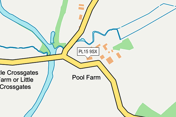 PL15 9SX map - OS OpenMap – Local (Ordnance Survey)