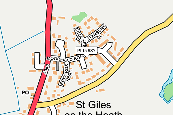 PL15 9SY map - OS OpenMap – Local (Ordnance Survey)