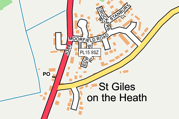 PL15 9SZ map - OS OpenMap – Local (Ordnance Survey)