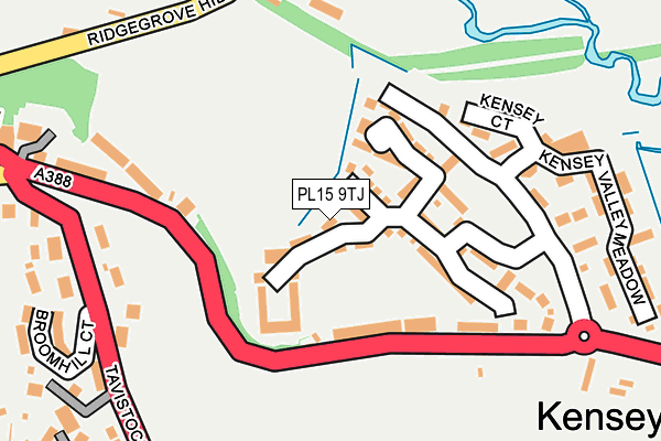 PL15 9TJ map - OS OpenMap – Local (Ordnance Survey)