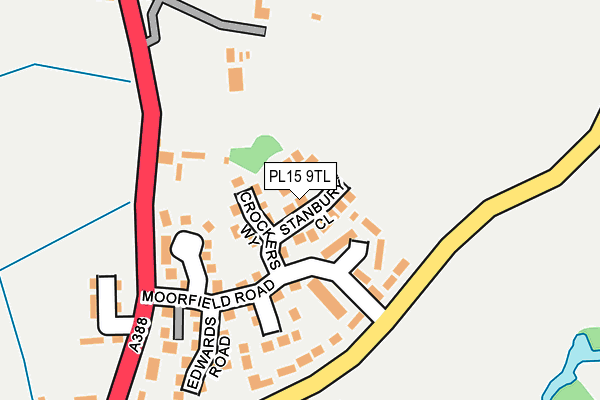 PL15 9TL map - OS OpenMap – Local (Ordnance Survey)