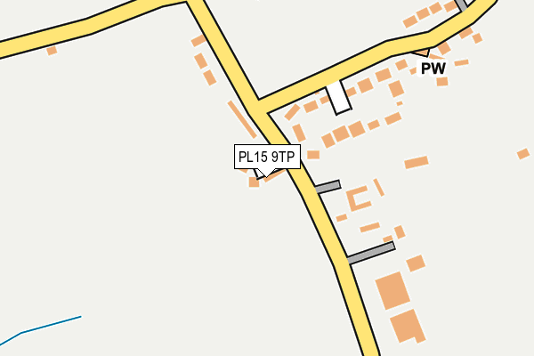 PL15 9TP map - OS OpenMap – Local (Ordnance Survey)