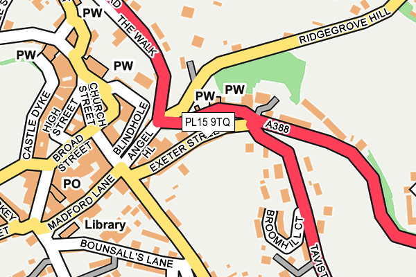 PL15 9TQ map - OS OpenMap – Local (Ordnance Survey)