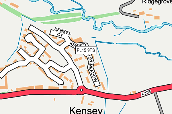 PL15 9TS map - OS OpenMap – Local (Ordnance Survey)