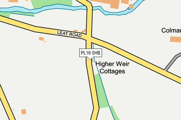 PL16 0HB map - OS OpenMap – Local (Ordnance Survey)