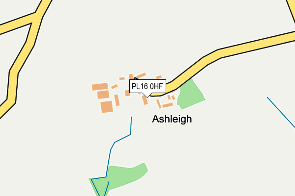 PL16 0HF map - OS OpenMap – Local (Ordnance Survey)