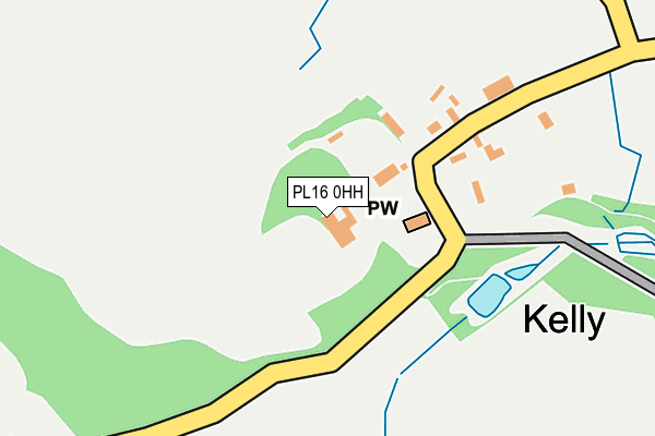 PL16 0HH map - OS OpenMap – Local (Ordnance Survey)