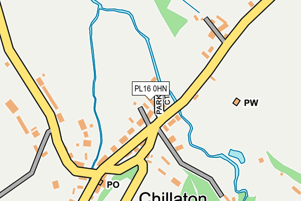 PL16 0HN map - OS OpenMap – Local (Ordnance Survey)