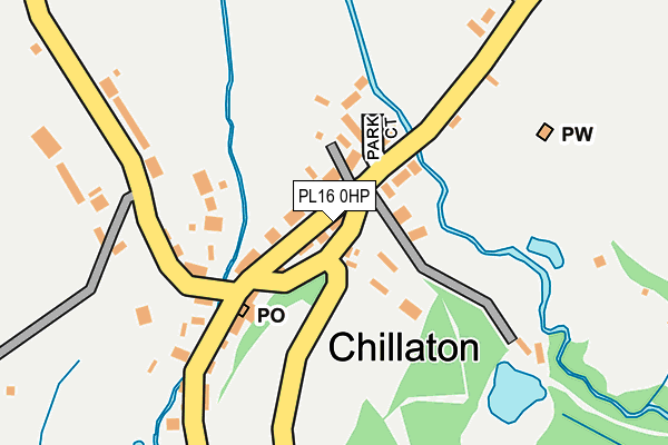 PL16 0HP map - OS OpenMap – Local (Ordnance Survey)