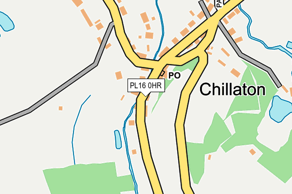 PL16 0HR map - OS OpenMap – Local (Ordnance Survey)
